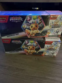 (1) Sam’s Club Pokemon Prismatic Evolutions Surprise Box & Booster Bundle SEALED - Image 2