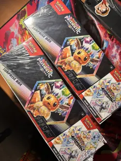 Pokemon Prismatic Evolutions Surprise Box 2-Pack Booster Bundle | SAMS CLUB - Image 1