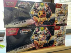 Lot of 2 - Sams Club Pokemon TCG Prismatic Booster Bundle & Surprise Box SEALED - Image 1