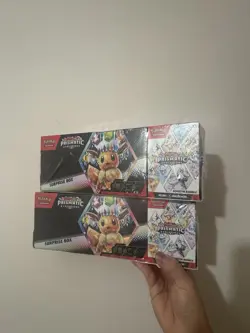 Pokemon Sam’s Club Prismatic Surprise Box+Booster Bundle Lots Of 2 - Image 1