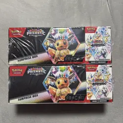 (x2) Sam’s Club Pokemon Prismatic Evolutions Surprise Box & Booster Bundle - Image 1
