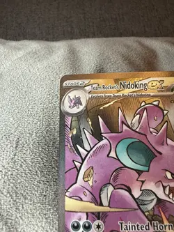 Pokemon TCG Team Rockets Nidoking EX 233/182 Destined Rivals SIR NM- - Image 3
