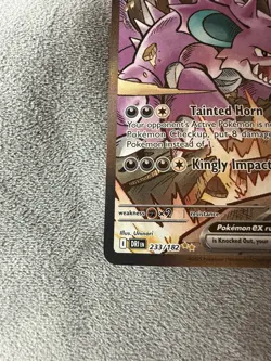 Pokemon TCG Team Rockets Nidoking EX 233/182 Destined Rivals SIR NM- - Image 4