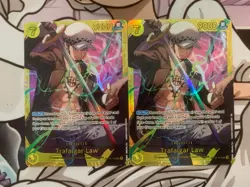 2x Trafalgar Law OP10-119 SEC One Piece TCG English NM 1x OP10/1x PRB02 Reprint - Image 1