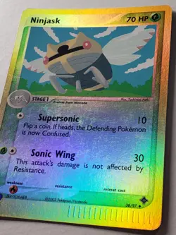 REVERSE HOLO Ninjask 38/97 LP - EX Dragon Pokemon Card $2 Combined Shipping - Image 2