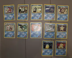 Pokemon TCG Mistys Common Cards 2000 Gym Heroes (12 Cards MP) - Image 1
