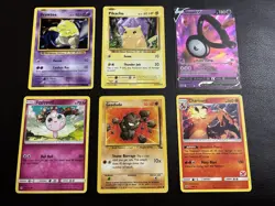 Pokemon 6 Card Lot Charizard Pikachu Jigglypuff - Image 1