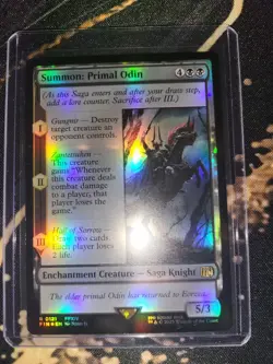 Summon: Primal Odin (Foil) MTG: Final Fantasy - NM/M - Image 1