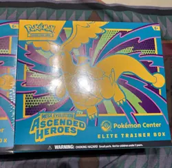 2x Pokemon TCG Ascended Heroes Pokemon Center Elite Trainer Box ETB - SEALED - Image 3