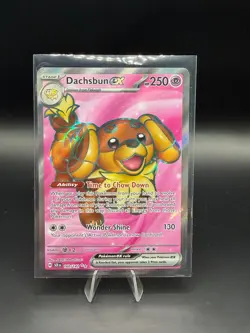 Pokemon TCG | Dachsbun ex 160/142 Sv07: Stellar Crown Holo Pack Fresh NM+ - Image 1