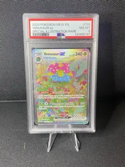 2023 POKEMON MEW EN-151 SPECIAL ILLUSTRATION RARE #198 VENUSAUR EX PSA 8 - Image 3