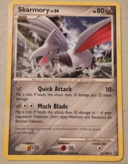Pokemon TCG Skarmory 51/100 Stormfront Regular - Image 1