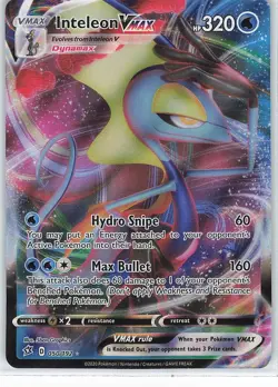 Inteleon VMAX 050/192 Full Art Ultra Rare Pokemon 2020 Rebel Clash NM/M - Image 1