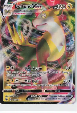 Pokemon 2021 TCG Fusion Strike #104/264 Boltund VMAX NM - Image 1