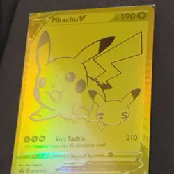 Pikachu V SWSH145 Celebrations Black Star Promo Gold NM Pokemon TCG SEALED - Image 1