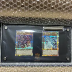 Yu-Gi-Oh! Side:PRIDE Blue-Eyes White Dragon & Red Eyes Black Dragon 25th Token - Image 1