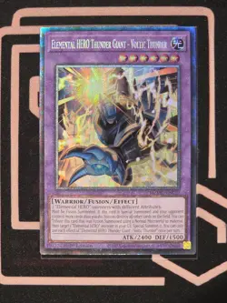 Elemental HERO Thunder Giant - Voltic Thunder MZMU-EN029 Collector's Rare YuGiOh - Image 1