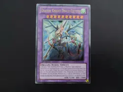 Yugioh - Dragon Knight Draco-Equiste DREV-EN038 Ultimate Rare 1st Edition - Image 1