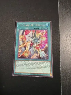 Yu-Gi-Oh Gaze of Timaeus Secret Rare 1st Edition Near Mint MZMU - Image 1