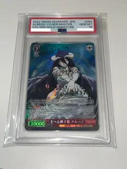 PSA 10 Signed Weiss Schwarz Albedo Overlord Vol.2 OVL/S99-054SP SP FOIL Card - Image 1