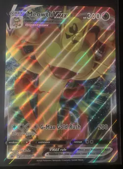 Meowth VMAX SWSH005 Jumbo Cards Holo - Image 1