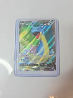 Lapras V - 189/202 - Pokemon Sword & Shield Base Set Full Art Rare Card NM - Image 1