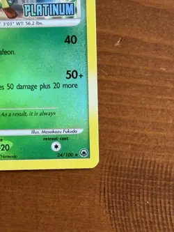 Leafeon Reverse Holo Stamped Rare card DP5 Majestic Dawn 24/100 - LP/NM - Image 5