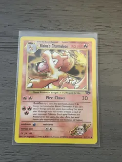 Pokemon TCG Blaine's Charmeleon Card 31/132 Gym Challenge Regular - Image 1