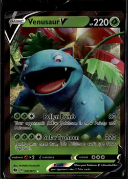 Venusaur V Ultra Rare Champion's Path 01/73 Grass Pokemon Card - Image 1