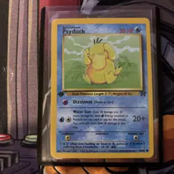 Pokemon TCG Psyduck Team Rocket 1st Edition Common Card 65/82 - Image 1