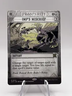 Imp's Mischief 0015 Outlaws of Thunder Junction Breaking News OTP MTG NM - Image 1