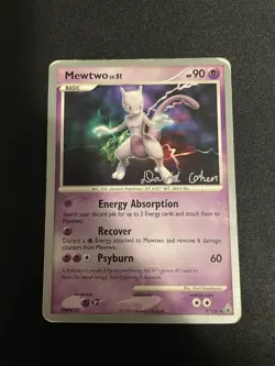 Mewtwo - 9/100 - Pokemon Majestic Dawn Holo Card World championship 2009-HP - Image 1