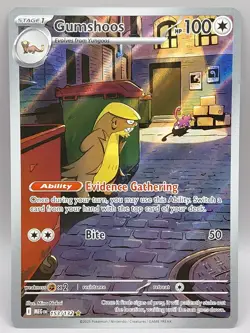 Pokemon TCG Gumshoos 153/132 Me01: Mega Evolution Illustration Rare - Image 1