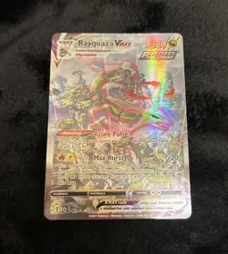 Pokemon TCG Rayquaza VMAX Secret Rare Alternate Art Holo 218/203 Evolving Skies - Image 1