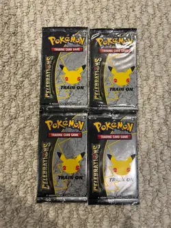 Pokemon TCG: Celebrations 25th Anniversary Booster Packs - 4 Packs - Image 1