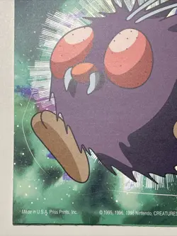Vintage Pokemon 1999 Venonat Nintendo Sticker New! Gotta catch 'em all! - Image 2