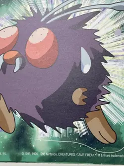 Vintage Pokemon 1999 Venonat Nintendo Sticker New! Gotta catch 'em all! - Image 3