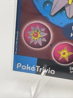 Vintage 90s Rare Starmie PokeTrivia Burger King Pokemon Card - Image 5