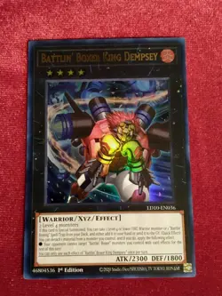Yu-Gi-Oh! - Battlin' Boxer King Dempsey - Ultra Rare LD10-EN036 - 1st Ed. Unplyd - Image 1