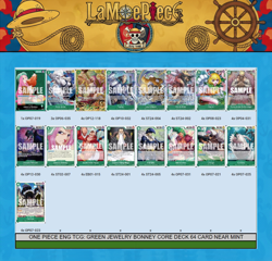 ONE PIECE ENG TCG: GREEN JEWELRY BONNEY CORE DECK 64 CARD NEAR MINT - Image 1
