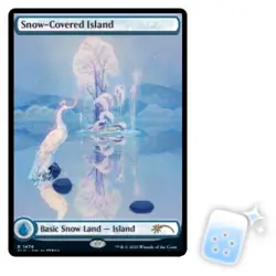 SNOW-COVERED ISLAND (1474) Secret Lair Magic MTG MINT CARD - Image 1