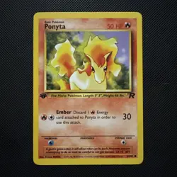 Pokemon Cards: Team Rocket 1st Edition Common: Ponyta 64/82 - Image 1