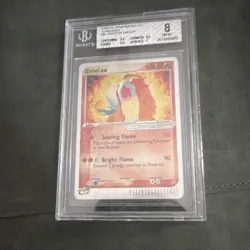 Pokemon Entei ex 91/95 EX Team Magma vs Team Aqua Holo Rare BGS 8 - Image 1