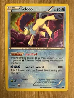 Keldeo - XY191 - Pokemon Promo XY Holo Rare Card LP - Image 1