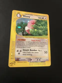 Pokemon - Blissey - Aquapolis - Holo - H6/H32 - English - Near Mint / Mint - Image 3