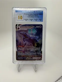 2021 Pokemon SWSH Shadow Rider Calyrex VMAX Secret Rare #205/198 CGC 10 PRISTINE - Image 1