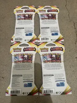 New Pokemon TCG Sword & Shield Lost Origin 4 x Hanger Booster Packs Set - Image 2