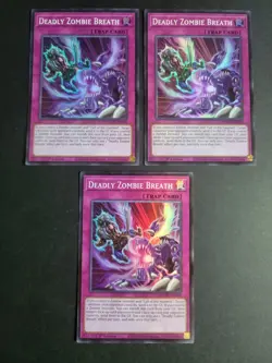 Deadly Zombie Breath (X3) MZMU-EN010 Super Rare Yugioh Maze of Muertos - Image 1