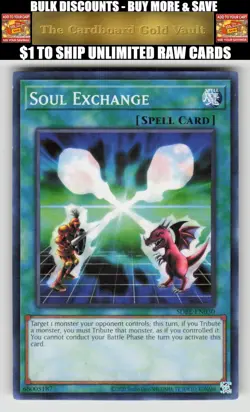 Yugioh Structure Deck: Emperor of Darkness #SR01-EN030 Soul Exchange - Image 1