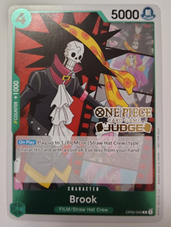 Brook (Judge Pack Vol. 2) PR One Piece Promotion Cards OP02-040 - Image 1